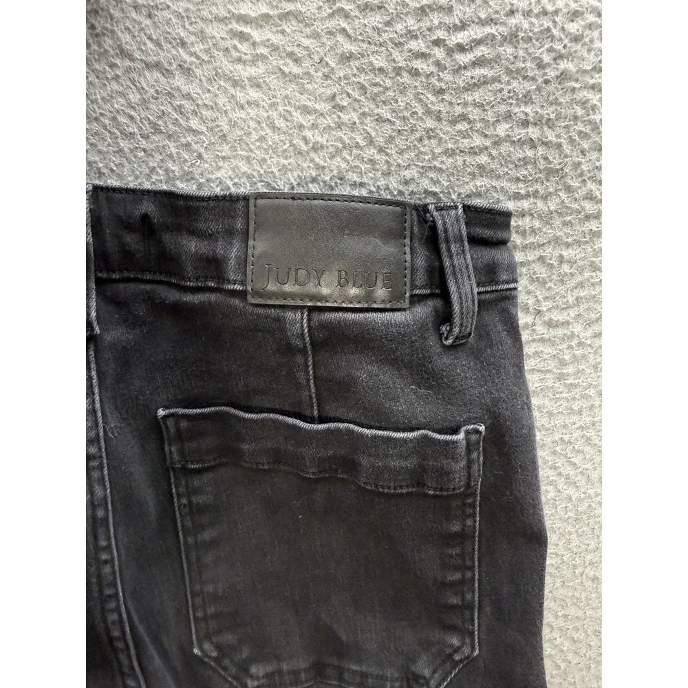 Judy Blue Jeans Womens 11/30 Black‎ Denim High Waist Patch Pocket Straight Fit